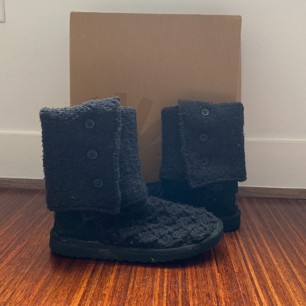 Ugg Cable Knit Lattice Boots Gem